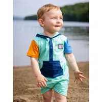 Travel Hooded Romper 6-24m