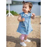 Leopard Tamer Denim Dress 6-24m