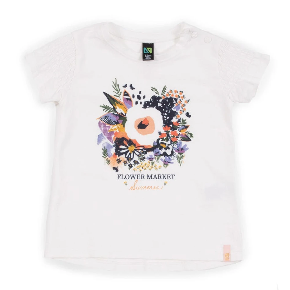 T-Shirt Fleuriste 6-24mois