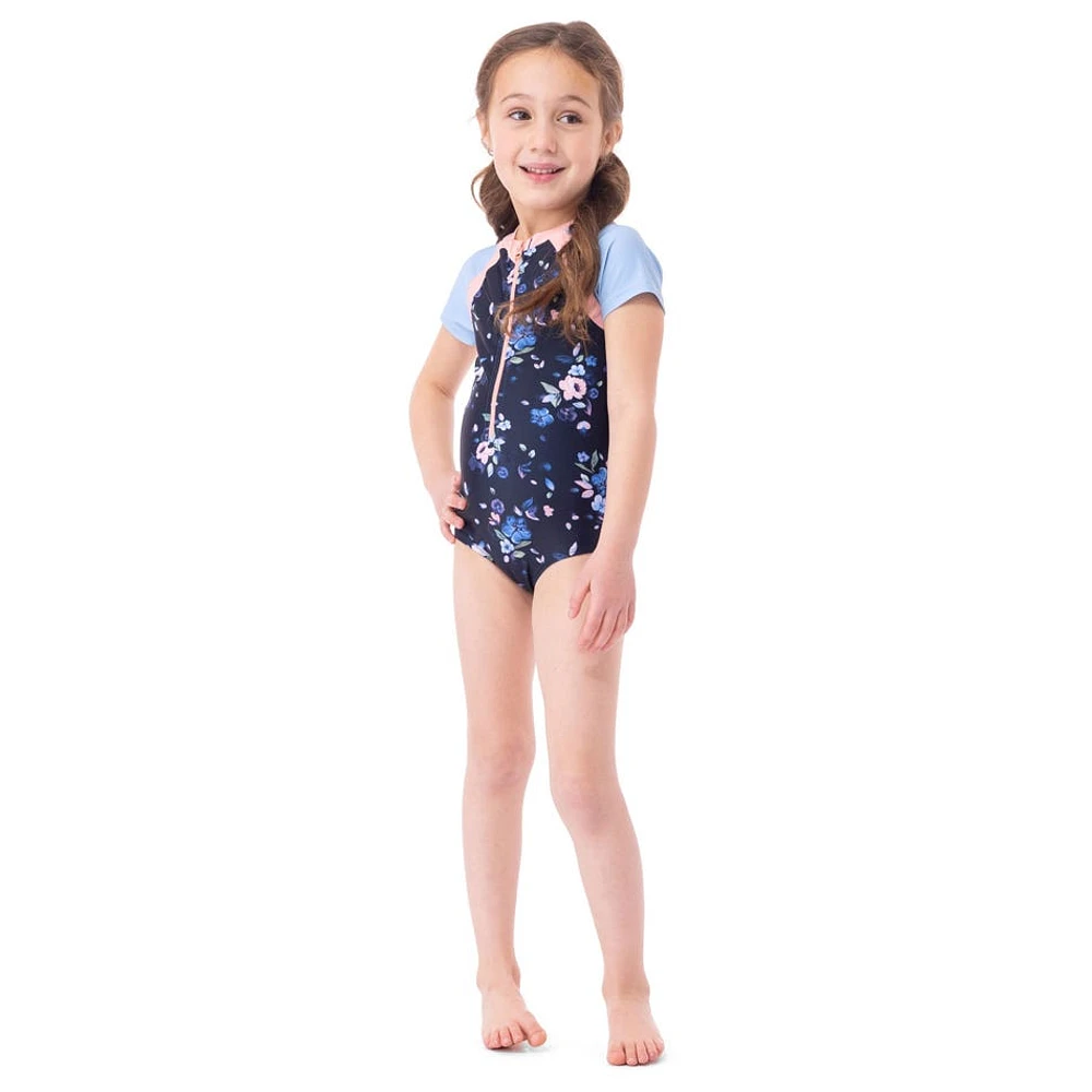 Maillot UV Fleurs 2-6ans