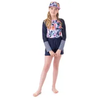 Pastel Long Sleeves UV Swimsuit 7-14y