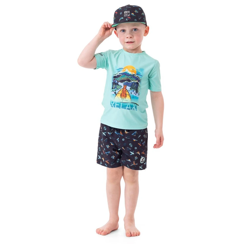 Short Maillot UV Camping 2-6ans