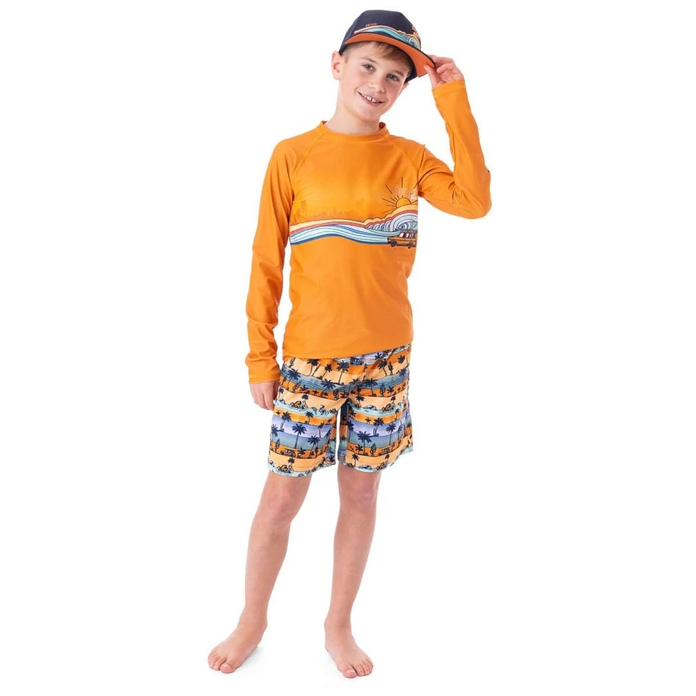 Short Maillot UV Plage 7-10ans