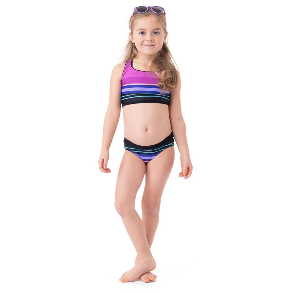 Bikini UV Rayé Licorne 4-6ans