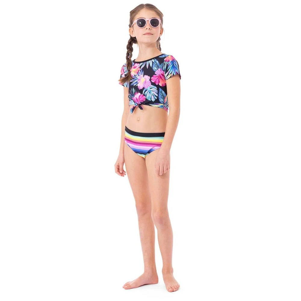 Bikini UV Noeud Hibiscus 7-14ans