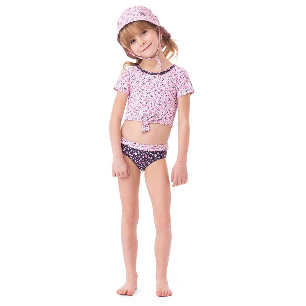 Mini Flowers Knot Bikini 3-6y