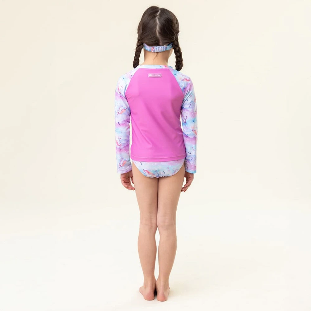 Unicorn 2 Pieces Long Sleeves UV Swimsuit 2-8y