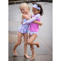 Unicorn 2 Pieces Long Sleeves UV Swimsuit 2-8y