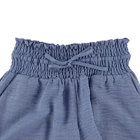 Chambray Maternity Shorts