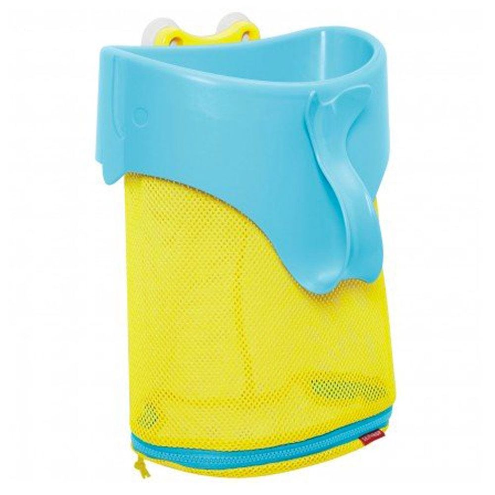 Moby Scoop and Splash Bath Toy Organizer - Blue/Yellow