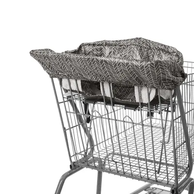 Take Cover Shopping Cart and Baby High Chair Cover - Gray Feather