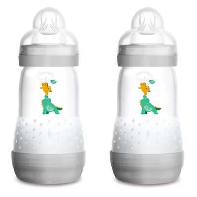 Easy Start Anti-Colic Baby 9oz Bottle Set of 2 - Grey/Ivory