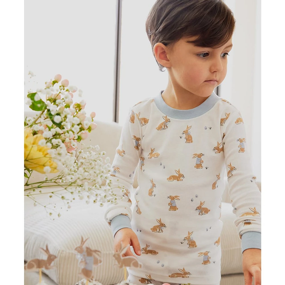 Chocolate Bunnies Pajamas Set 2-7y