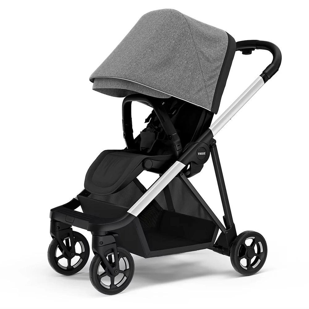 Shine Stroller - Aluminium / Grey Melange