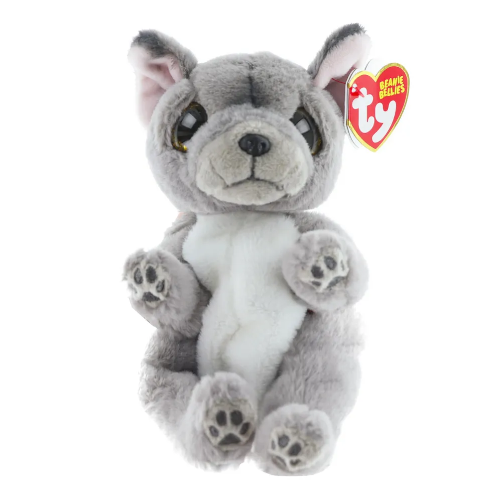 Wilfred Grey Dog 8"