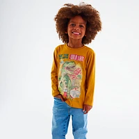 Dino White T-shirt 2-8y