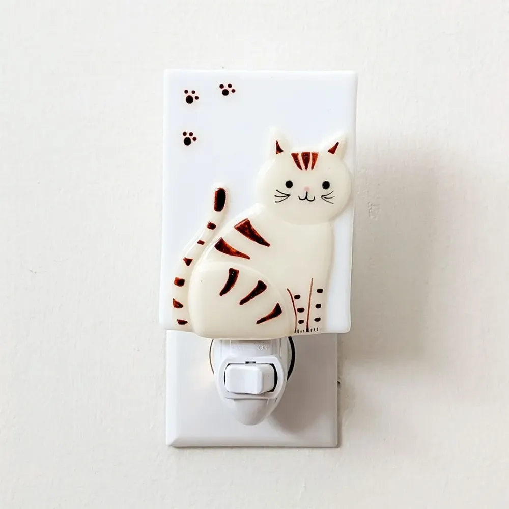 Glass Nightlight - Sammy the Cat