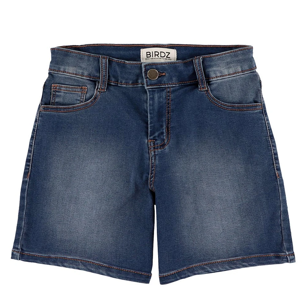 Wide Leg Denim Short 10-16y