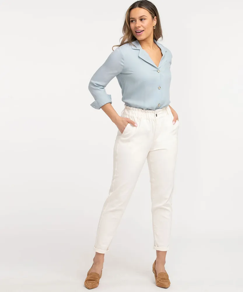 CLEO Button Front Bowler Shirt, Cleo