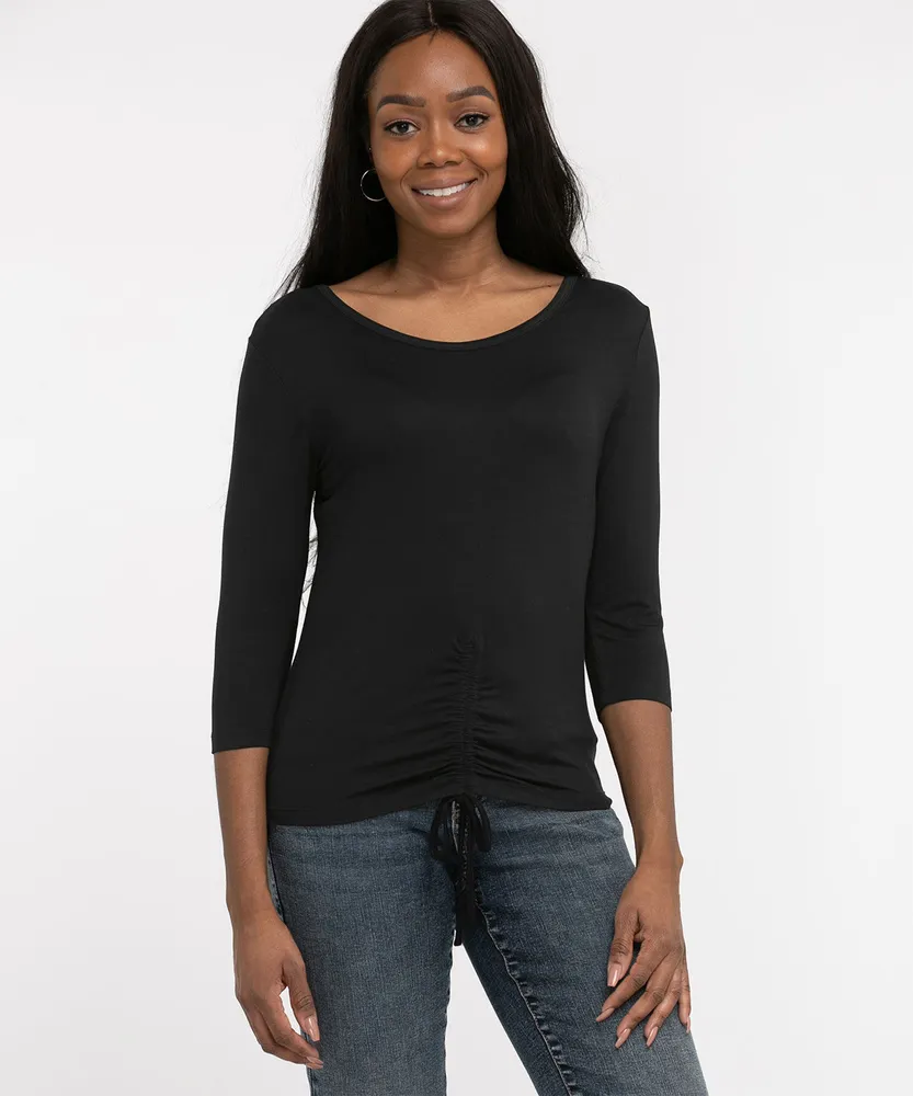 Crew Neck Tunic Top, Cleo