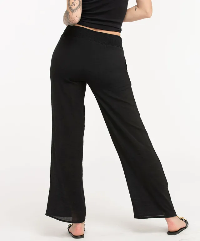 Ponte Pull-On Wide-Leg Crop Pant by Jules & Leopold