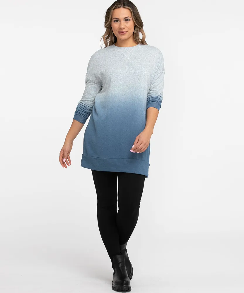 Crew Neck Tunic Top, Cleo