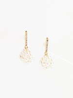 Pearl Clustered Earrings in Gold