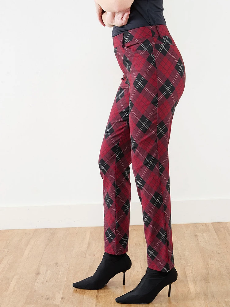 Emily Microtwill Slim Leg Pant