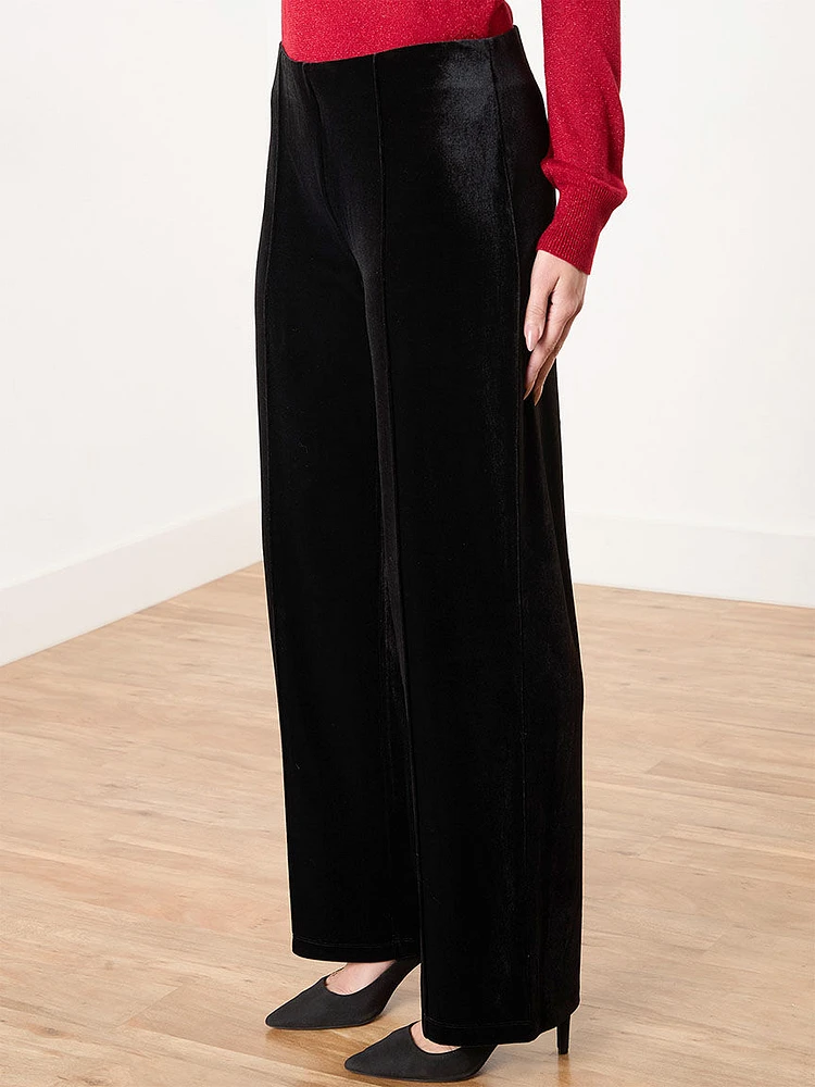 Trisha Velvet Wide Leg Pant