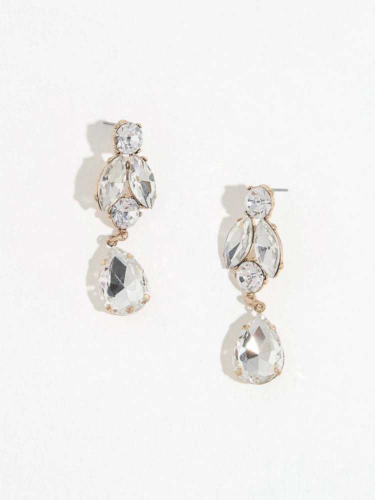 Crystal Teardrop Earrings