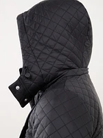 Quilted Mid-Weight Vegan Down Coat