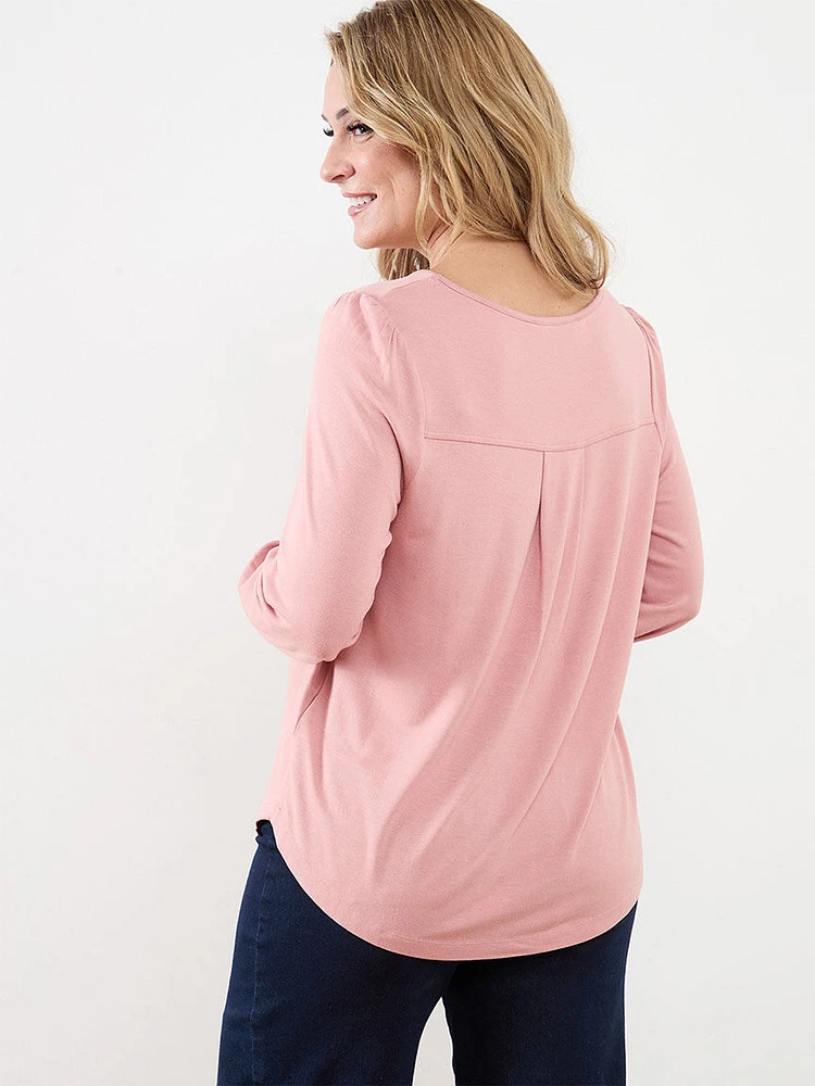 Petite V-Neck Relaxed Fit Top