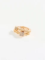 Gold Stackable Stretch Rings