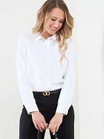 Collared Button Front Shirt