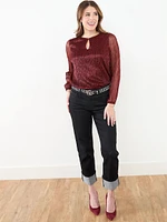 Deep Ruby Shimmer Top