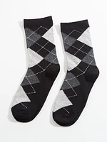 Argyle Crew Sock