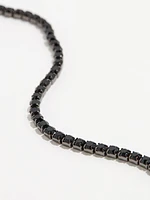 Black Crystal Tennis Bracelet