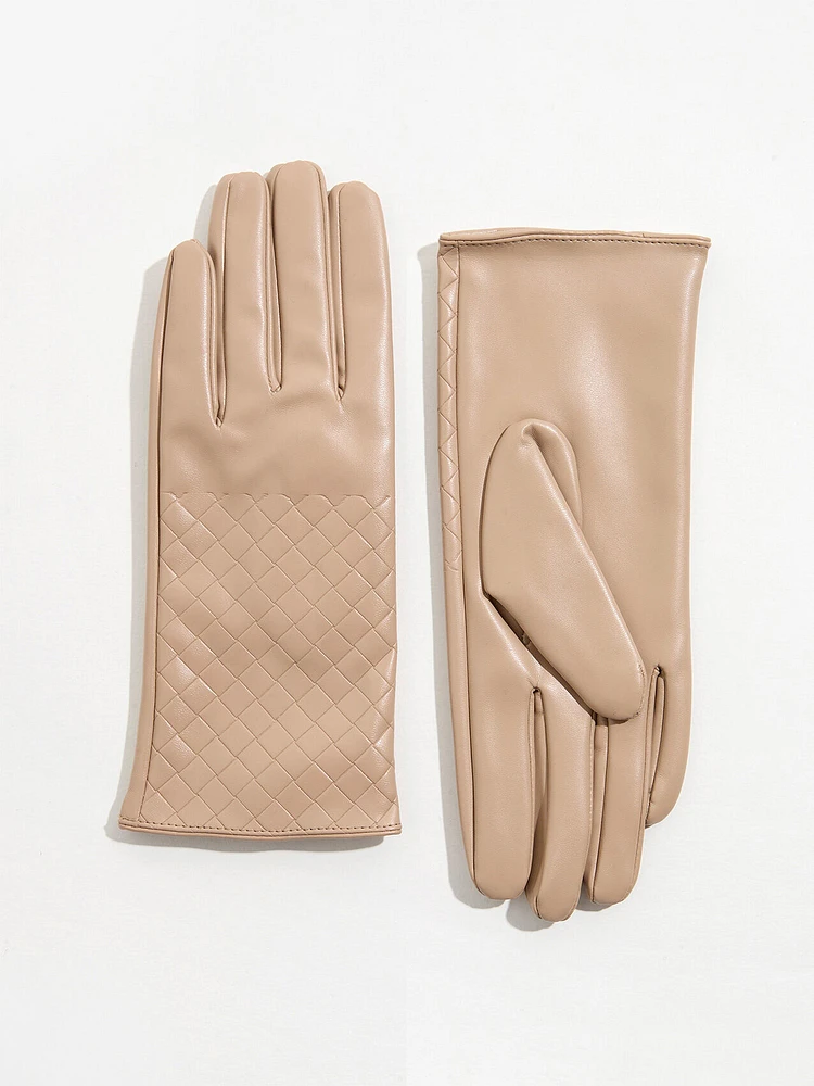 Vegan Leather Gloves