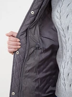 Petite Quilted Mid-Weight Vegan Down Coat