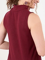 Sleeveless Turtleneck Top