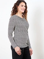 Long Sleeve Cowl Neck Top