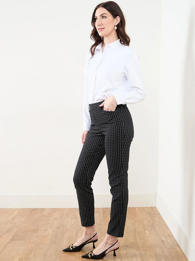 Emily Microtwill Slim Leg Pant