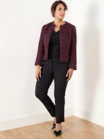 Petite Iconic Magenta Tweed Jacket