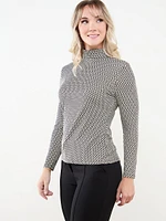 Petite Stretch Jersey Turtleneck Top