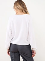 Bubble Hem Keyhole Top