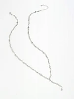 Silver Y-Neck Long