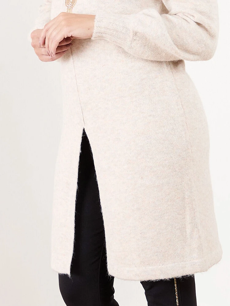 Petite Turtleneck Tunic Sweater