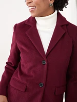 Petite Classic Faux Wool Coat