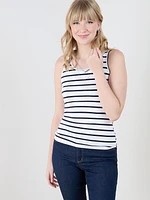 Cotton U-Neck Tank Top