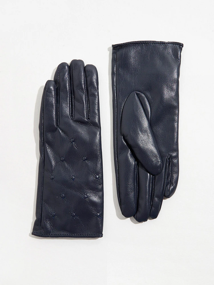 Vegan Leather Gloves